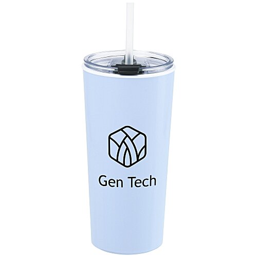 Roadmaster Tumbler with Flip Lid and Straw - 18 oz - White Interior Main Image