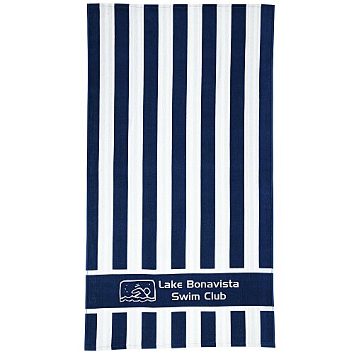 Double Sided Cabana Stripe Beach Towel Main Image