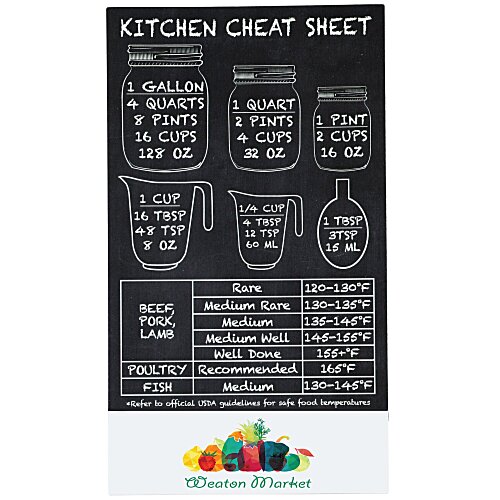 Kitchen Cheat Sheet Magnet - 30 mil Main Image