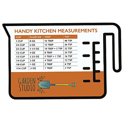 Handy Kitchen Measurements Magnet - 20 mil Main Image