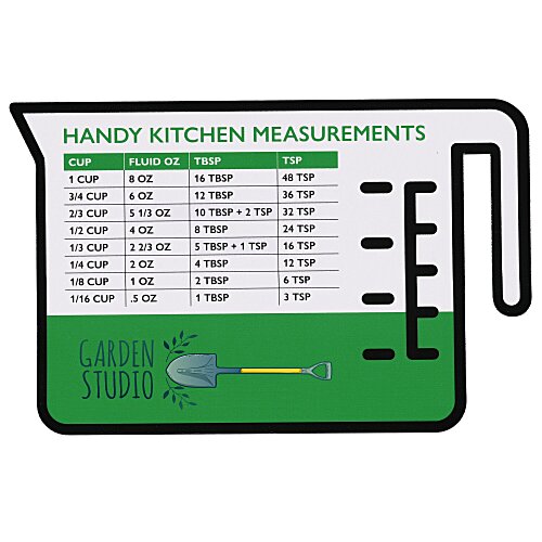 Handy Kitchen Measurements Magnet - 30 mil Main Image