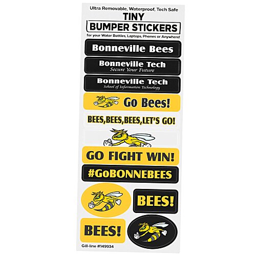 Tiny Bumper Stickers Sheet Main Image