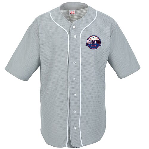 A4 Full Button Baseball Shirt Main Image