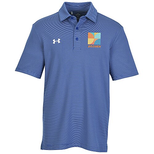 Under Armour Destin Drive Striped Performance Polo - Embroidered Main Image