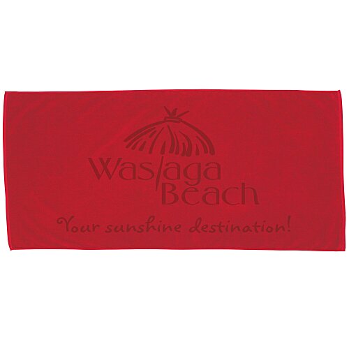 Midsize Velour Beach Towel - Colors - 24 hr Main Image