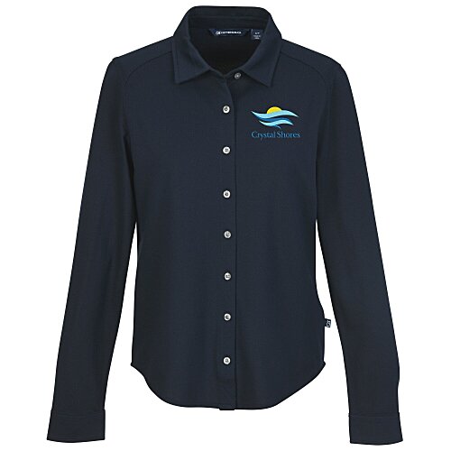 Cutter & Buck Advantage Tri-Blend Pique Knit Shirt - Ladies' Main Image