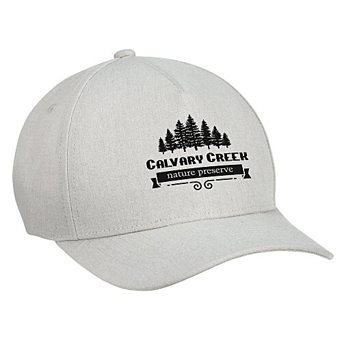 Five Panel Cap with Leatherette Backstrap Main Image