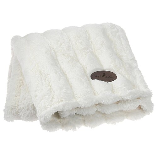 Vanilla Ridge Faux Fur Blanket Main Image
