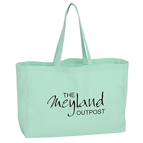 Oversized 10-ounce Colorful Cotton Tote Main Image