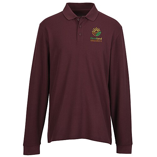 Signature Pique Long Sleeve Polo - Men's Main Image