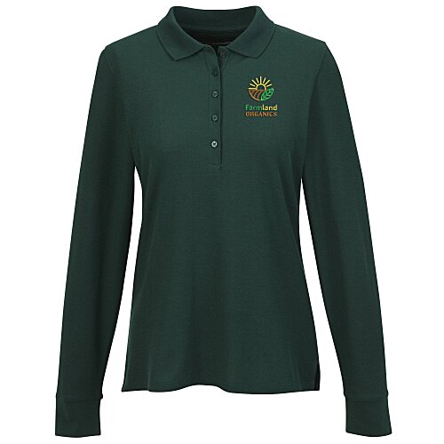 Signature Pique Long Sleeve Polo - Ladies' Main Image