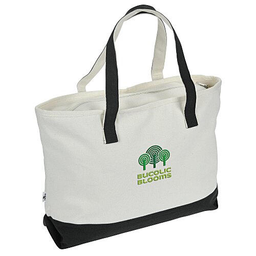 Danbury Zippered Tote - Embroidered Main Image