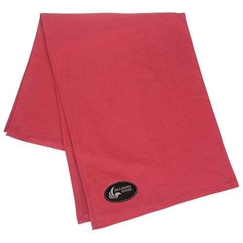 Core Fleece Sweatshirt Blanket - 50" x 60" - Laser Engraved Patch Main Image