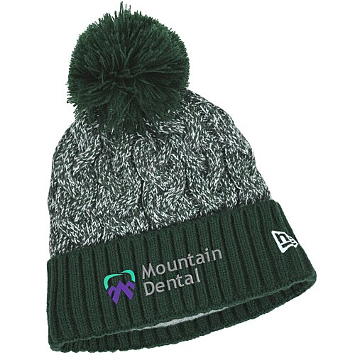 New Era Marled Knit Pom Beanie Main Image