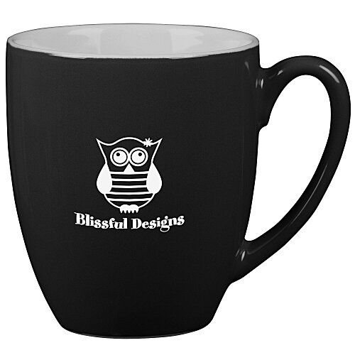 Duo-Tone Bistro Ceramic Mug - 16 oz - 24 hr Main Image