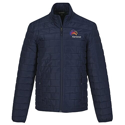 Block Patterned Puffer Jacket - Men's Main Image