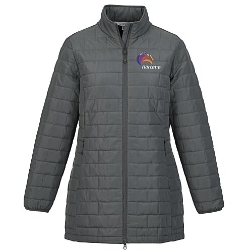 Block Patterned Puffer Jacket - Ladies' Main Image