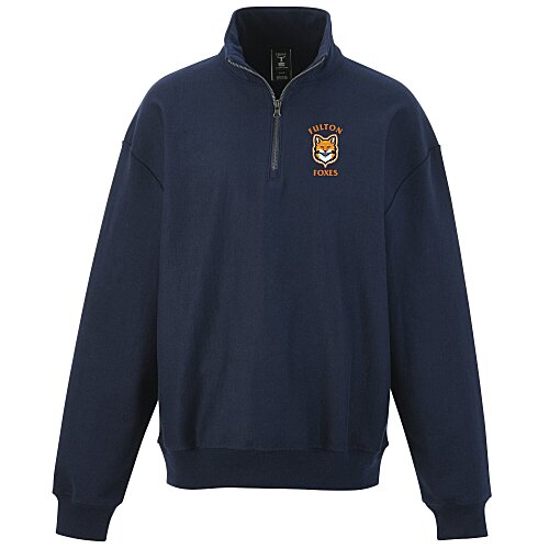 Hanes Beefy Sweats Premium Heavyweight 1/4-Zip Sweatshirt - Full Color Main Image