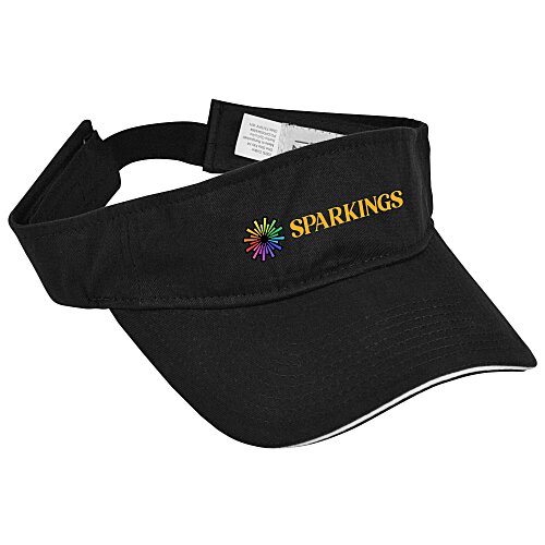 Lightweight Brushed Twill Visor - Full Color Main Image