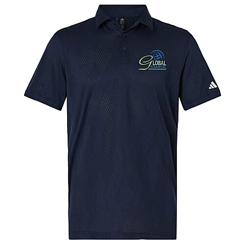 adidas Ultimate365 Textured Diamond Jacquard Polo Main Image