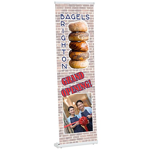 LiteWay Stratus Retractable Banner Display - 24 inch Main Image