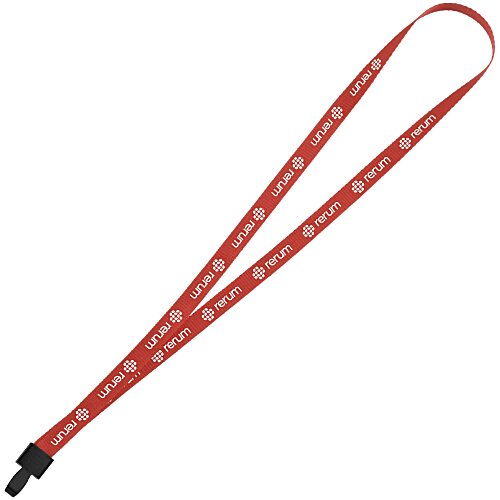 Non-Swivel Polyester Lanyard - 1/2 inch - 32 inches Main Image