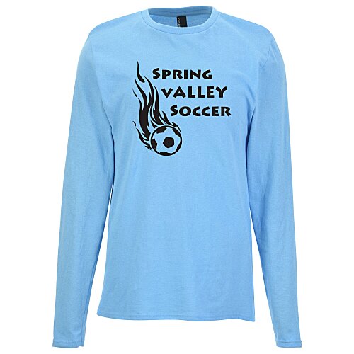 Port & Company Easy Cotton Long Sleeve T-Shirt - Screen Main Image