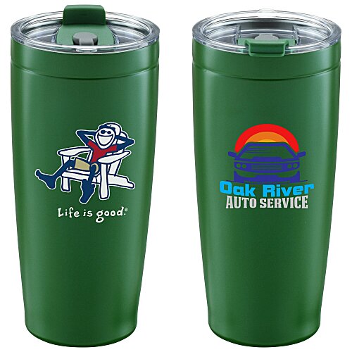 Life is Good Vacuum Tumbler - 20 oz - Full Color - Adirondack Main Image