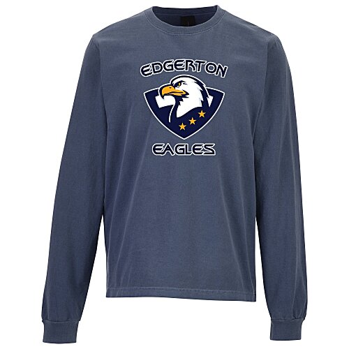 Bella+Canvas 6.5-oz Heavyweight Garment-Dyed Long Sleeve T-Shirt - Full Color Main Image