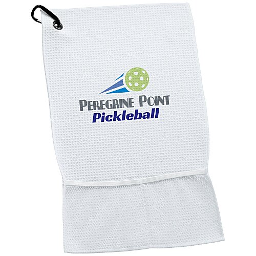 Sport Waffle Towel with Mesh Pockets Main Image