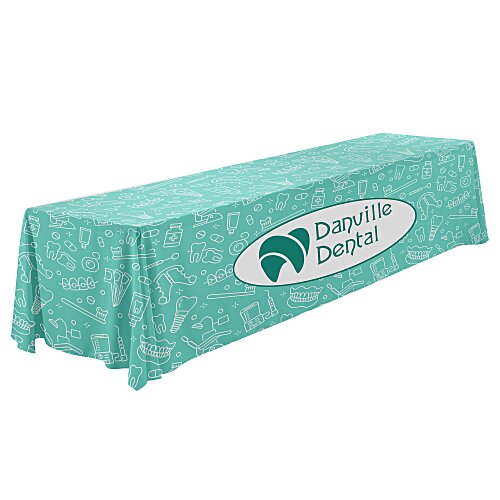 Serged Open-Back Polyester Table Throw - 12 feet - Full Color Main Image