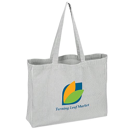 Striped Pacific Shopper Tote - Full Color Main Image