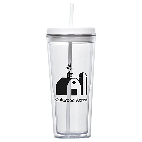 Vast Acrylic Tumbler with Straw - 21 oz - 24 hr Main Image