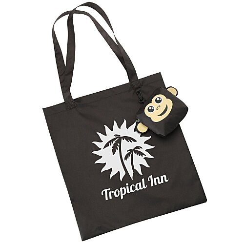 Paws and Claws Charm Tote - Monkey Main Image