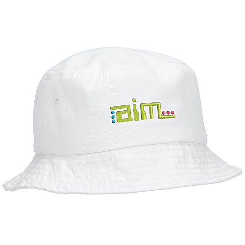 Short Brimmed Bucket Hat - Embroidered Main Image