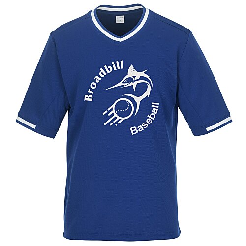 Mesh V-Neck Baseball Jersey Main Image