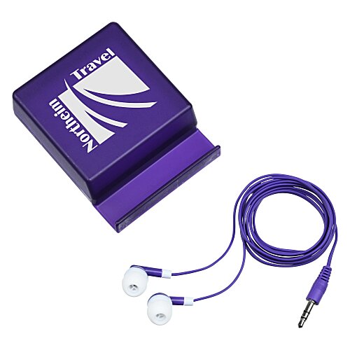 Phone Stand with Compartment - Earbuds Main Image