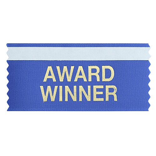 Stock Badge Ribbon with Double Sided Tape - 2 inches x 4 inches - 24 hr Main Image