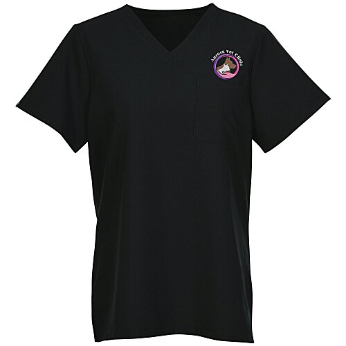 Hanes Essentials V-Neck Pocket Scrub Top - Ladies' Main Image