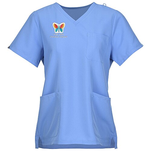 Hanes Essentials V-Neck Three Pocket Scrub Top - Ladies' Main Image