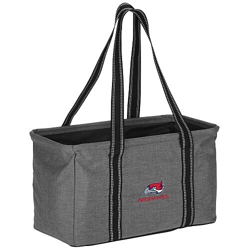 Junior Heathered Utility Tote - Embroidered Main Image