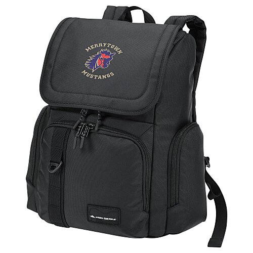 High Sierra Trekpoint Flap Backpack - Embroidered Main Image