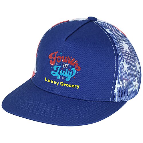 Patriotic Snapback Trucker Cap Main Image