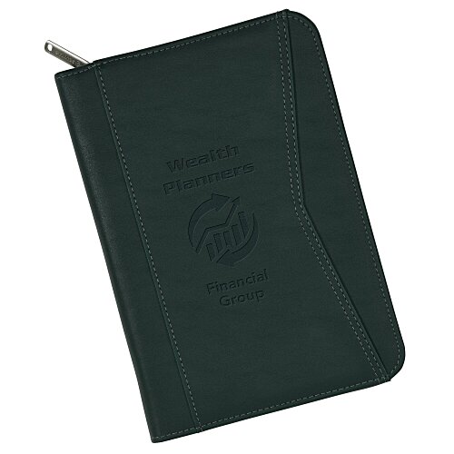 Enterprise Junior Zippered Padfolio - Debossed Main Image