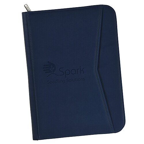 Enterprise Zippered Padfolio - Debossed Main Image