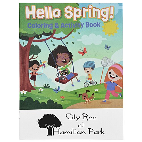 Hello Spring Coloring Book Main Image