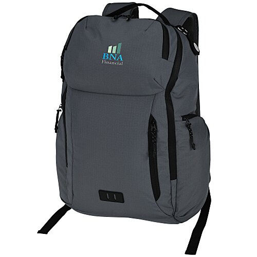 Compass Laptop Backpack - Embroidered Main Image