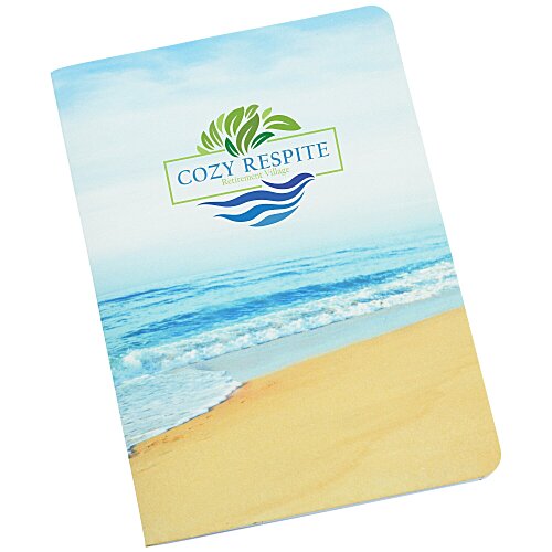 Sewn Meeting Notebook - Seaside - 7 inches H x 5 inches W Main Image