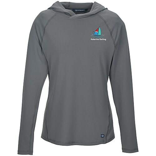 Cutter & Buck Prospect Featherlight Stretch Hooded Pullover - Ladies' Main Image