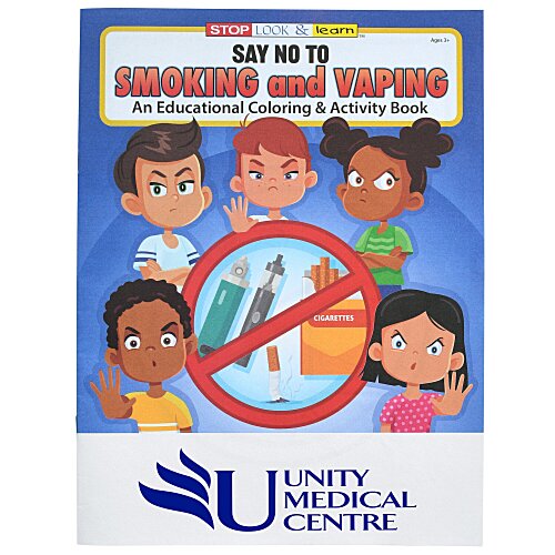 Say No to Smoking and Vaping Coloring Book Main Image